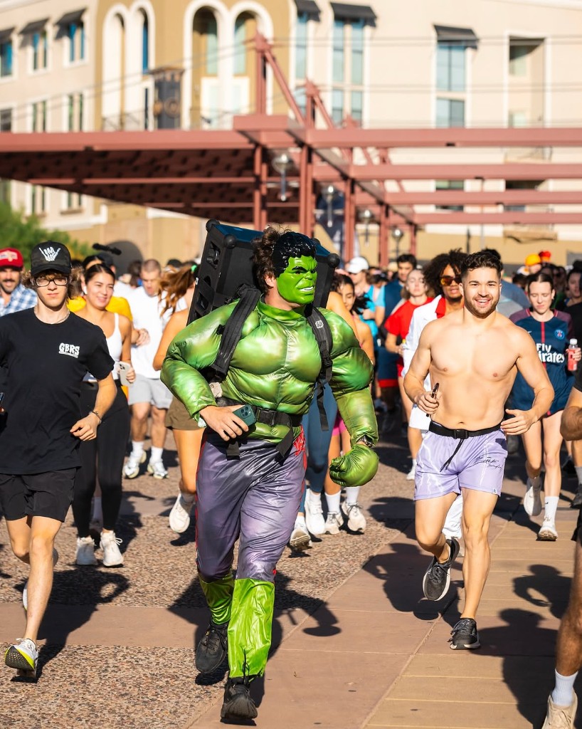Costume run with the club